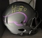 Chris Carter Signed Minnesota Vikings Full-Size Speed Eclipse Helmet W/ COA