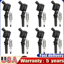 For Ford F150 4.6L DG508 8X Ignition Coils and SP479 Iridium Spark Plugs Packs