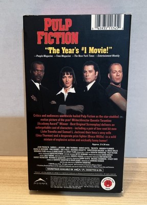 Pulp Fiction VHS/Rare 1995 Canadian Early Print/ Alliance Video/No