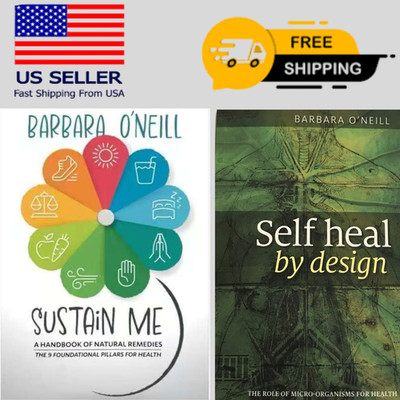 Self Heal By Design and Sustain Me Barbara O'Neill Book Set Paperpack New!