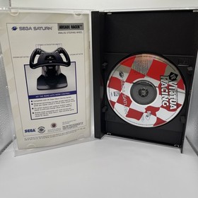 VR Virtua Racing Sega Saturn - Authentic - CIB - Tested & Works -Broken Case