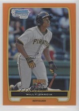 2012 Bowman Chrome Prospects Orange Refractor 7/25 Willy Garcia #BCP168 0s3