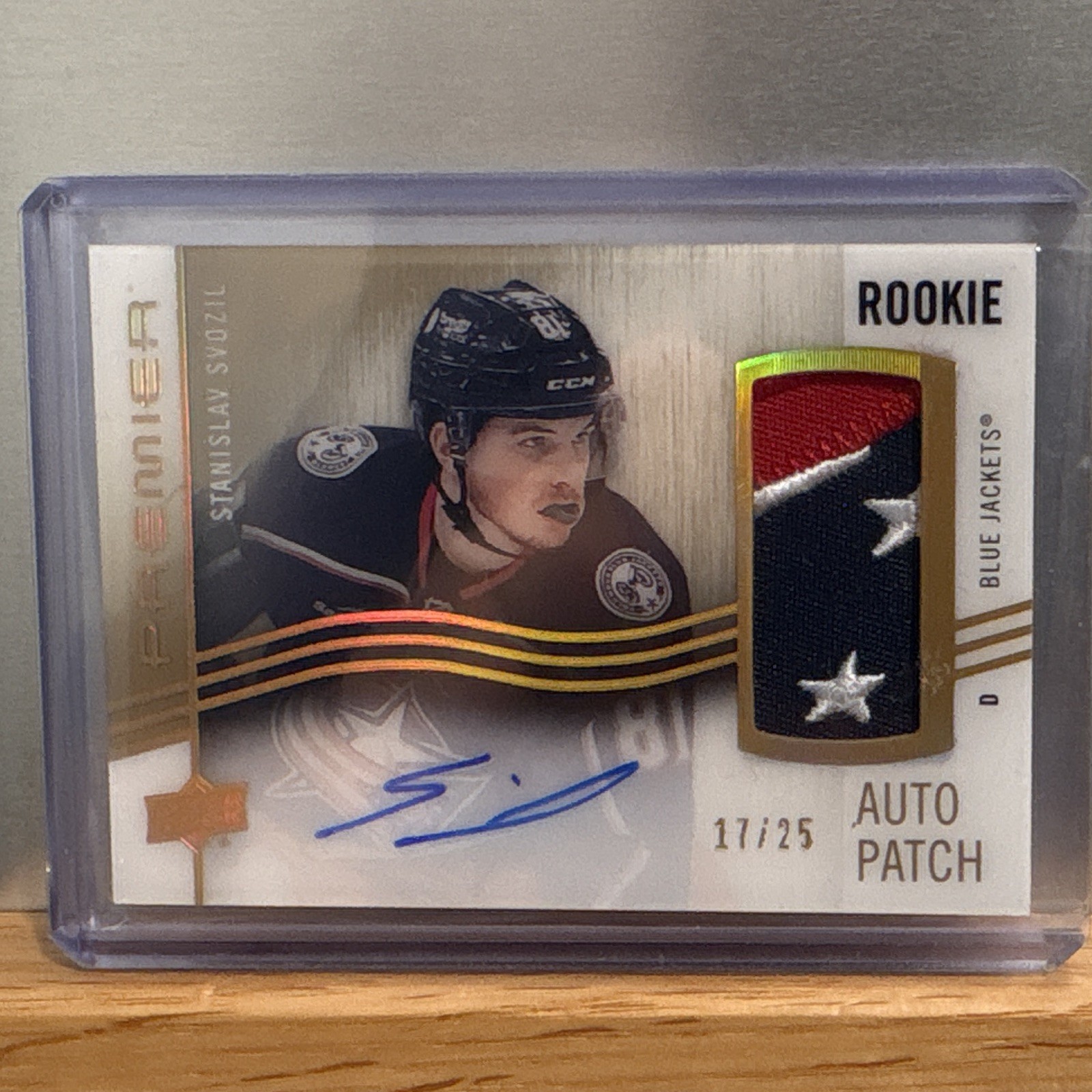 2023-24 Upper Deck Premier - Acetate Rookie Auto Patch Stanislav Svozil 17/25
