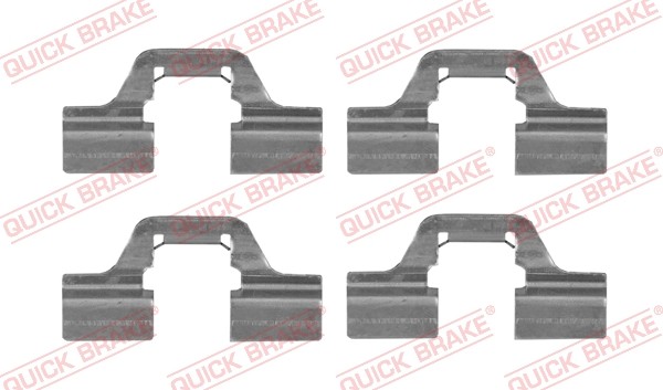 1X Quick Brake 109-1749 ZubehöRsatz Scheibenbremsbelag FüR Renault-image