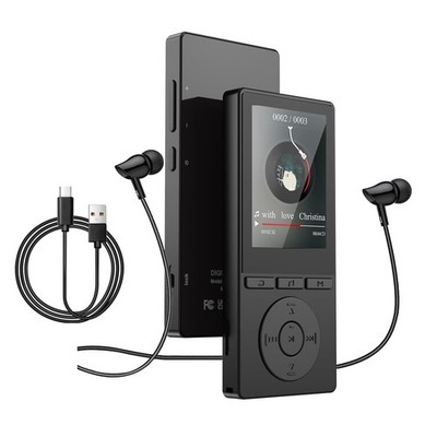 64GB MP3 Player, Player mit Bluetooth 5.3, 2,4 Zoll Musik Player schwarz 