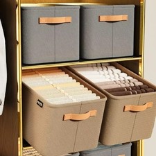 Clothes Drawer Organizer Thick Storage Box for Jeans Sweaters