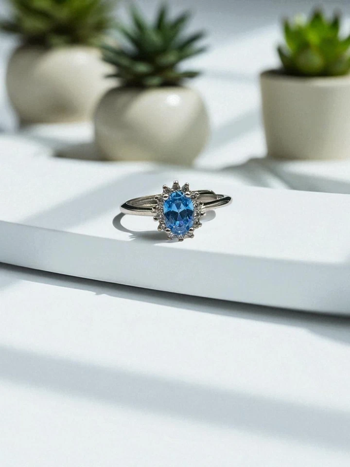 Anello Donna Argento925 Rodio Nickel Free con Zircone di qualità MIS.REGOLABILE - Immagine 4 di 4