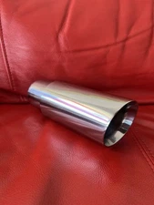 SLANTED 3 Inch DOUBLE WALL EXHAUST STAINLESS TIP