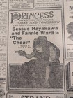 JAN 1919 NEWSPAPER PAGE #1272- VAUDEVILLE & MOVIE ADS- SESSUE HAYAKAWA- 6 PAGES — photo 3