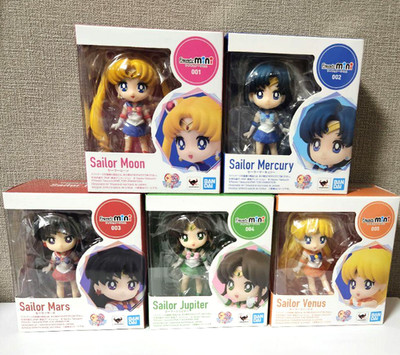 Figuarts mini Sailor Moon Mercury Mars Jupiter Venus 5 Figure Set Bandai New