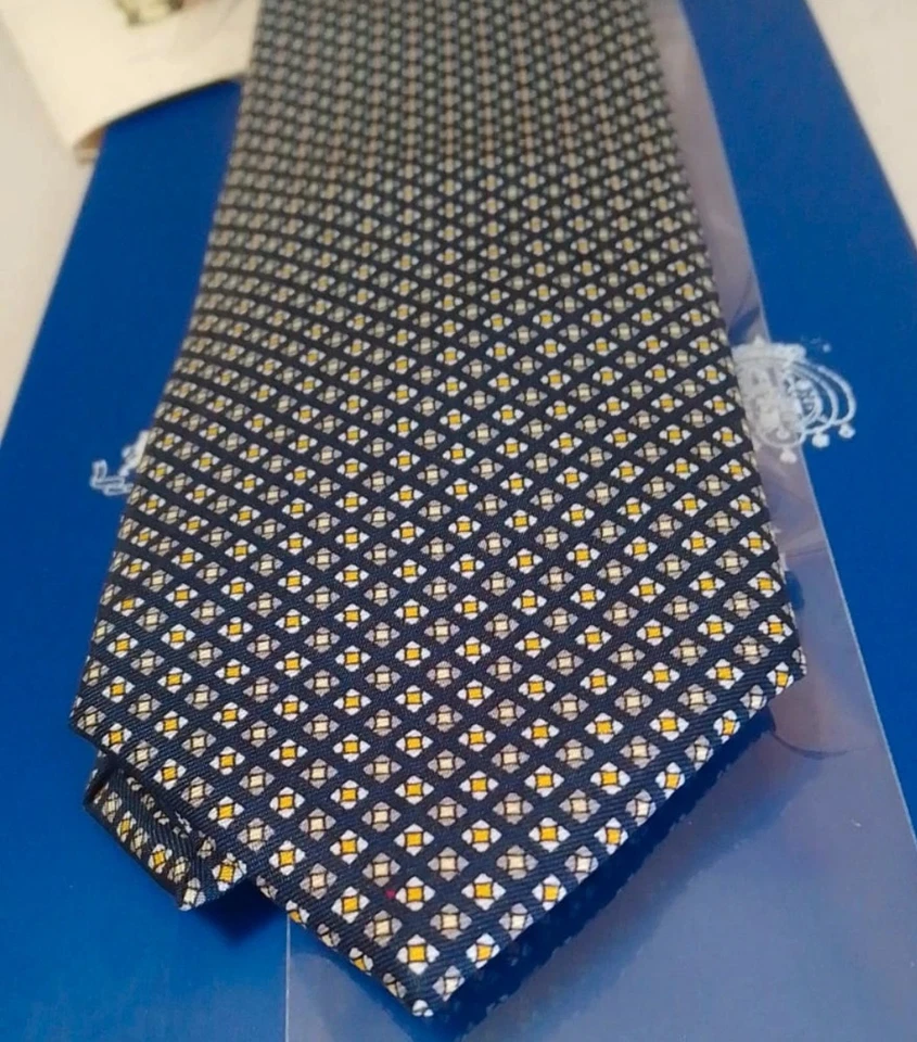 ❤️ Cravatta del Prestigioso Marchio E.Marinella 100% Seta. Nuova Con Etichetta - Bild 4 von 4