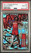 2021 Panini Crown Royale #22 Jalen Green Kaboom! SSP RC PSA 10
