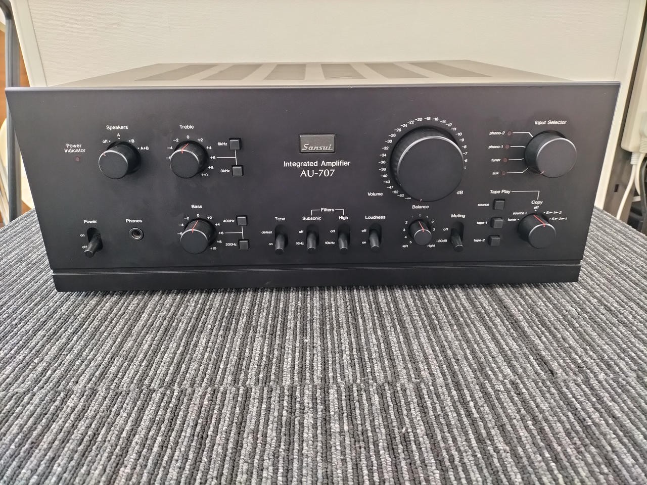 Sansui AU-707 Vintage Integrated DC Stereo Amplifier Hi-Fi Audio Tested Japan