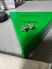 bottega veneta silver knot earrings. Come wit...