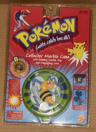 Pokémon Collector Marble Case – Beedrill - Sealed Vintage Toy W/Gengar
