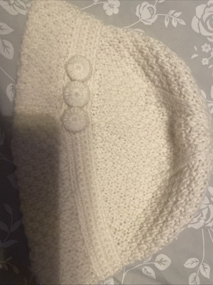 Talbots Knit Hat Off White - Super cute!