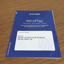 Eckert Hands-On Microsoft Windows Server 2022, 4e MindTap Printed Access Card