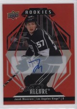 2022-23 Upper Deck Allure Rookies Red Rainbow Jacob Moverare #130 Auto 07g7