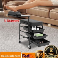 Spa Portable Cart Beauty Salon Nail Cart Rolling Storage Tool Cart w/ Drawers