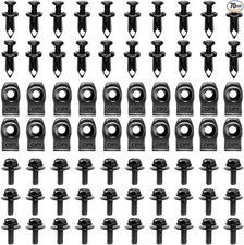 70PCS Engine Under Cover Splash Shield Guard Body Bolts, Body Panel Body Screws,