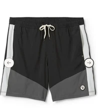 Vuori Kore Lined Short Small Black/Dark Pewter/Salt Lined X1 Limited Edition NWT