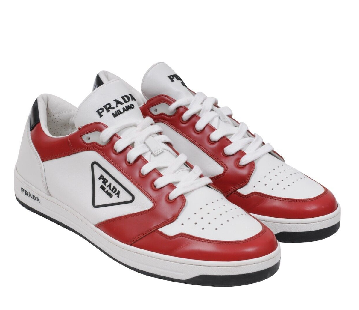 Prada Men Downtown Sneakers US11 UK10 Red White Black Prada Men Downtown Sneakers US11 UK10 Red White Black