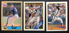 Nolan Ryan Three (3) Card Lot Topps 1987 88 and 89  Houston Astros MLB HOF