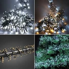Cluster Christmas Tree String Lights Outdoor & Indoor Timer 8 Modes 480-1920 LED