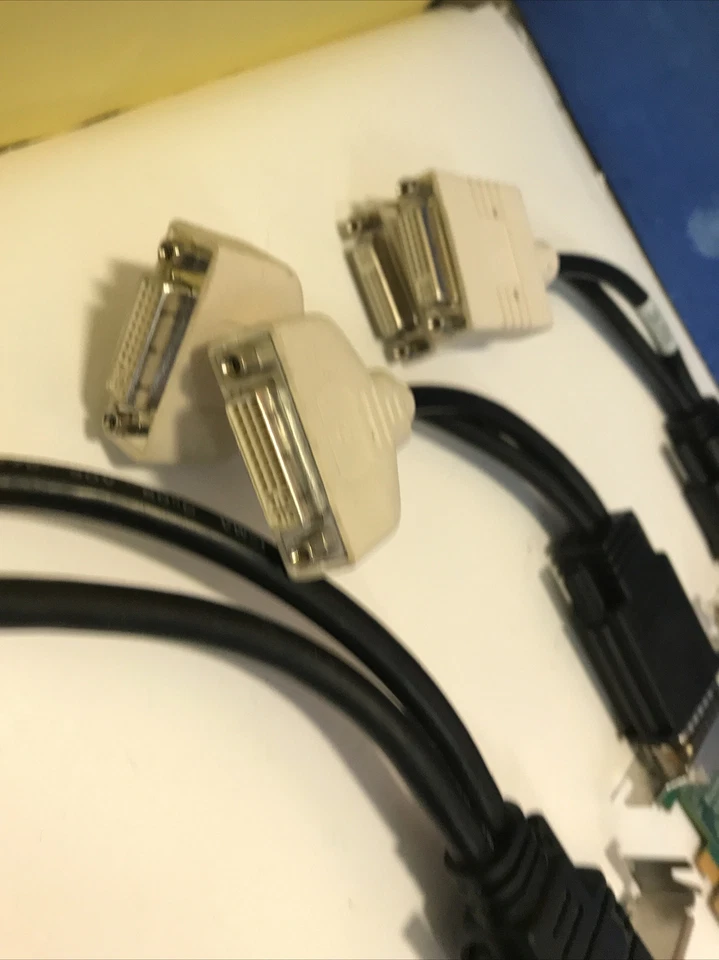 Lot of 3 Dell 1CX3M HFKYC AMD Radeon HD6350 512MB PCI-E x16 w/  DVI Y Splitter - Image 3 of 3