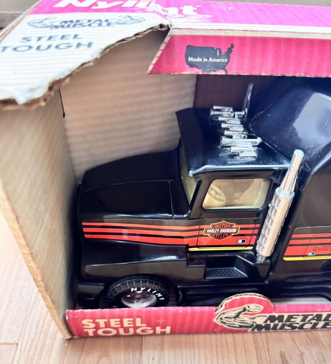 Vintage Nylint Harley Davidson Truck w Trailer Metal Muscle Vintage Nylint Harley Davidson Truck w Trailer Metal Muscle