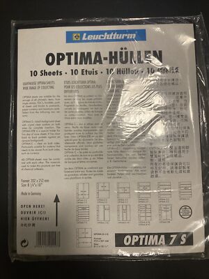 (10) Lighthouse Optima Pages - 7 Rows - Black 