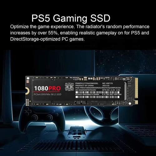 1TB/2TB/4TB PCIe 4.0 Internal Hard Drive 1080PRO M.2 SSD High Transfer Speed - Picture 4 of 19