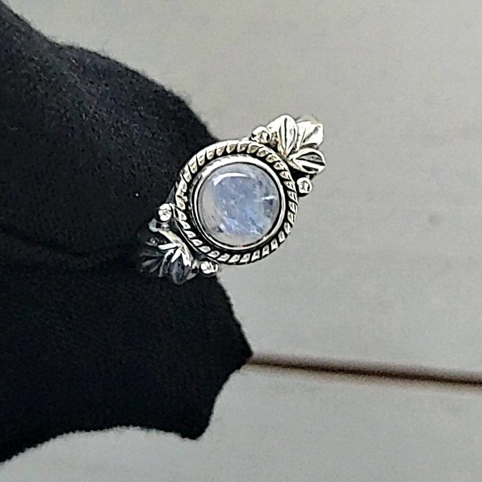 Pinecone Inspired Design Moonstone Ring - Image 2 of 4