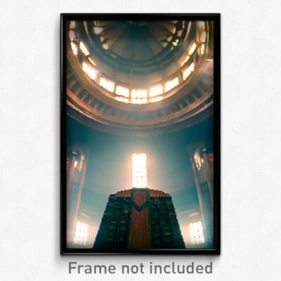 Pixel Art Poster - Tall Nave (8 Bit Psychedelic Trippy Weird Video Game Print)