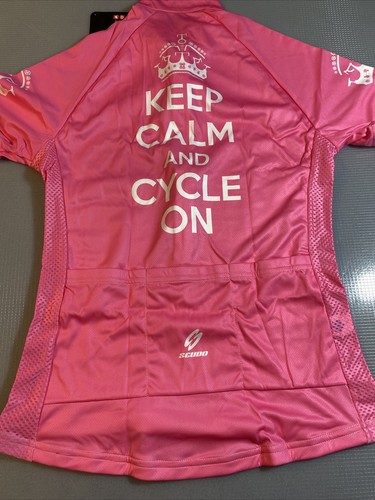 ScudoPro womens keep calm and cycle on cycling jersey Medium M (8589-8) - Picture 6 of 6