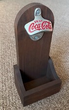 Ancien ouvre-bouteille stationnaire Starr "X" Coca-Cola support mural