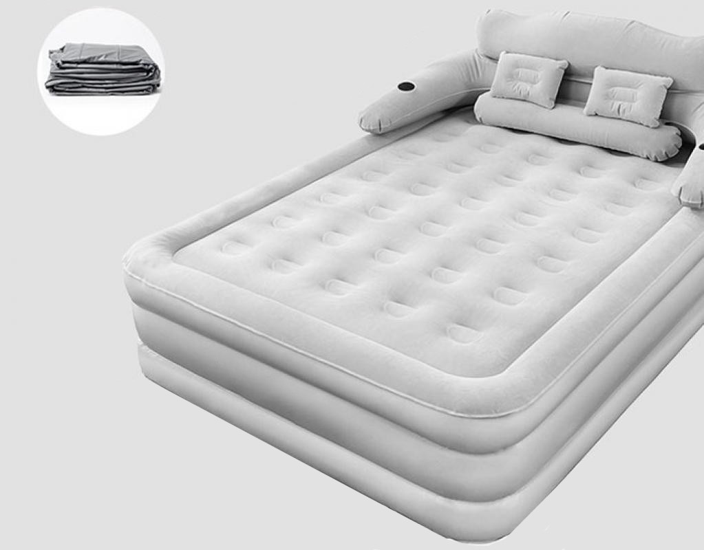 Indoor & Outdoor Inflatable Sofa Bed Queen Size Portable Air Mattress Couch