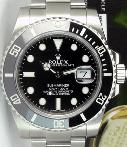 ROLEX-40mm-Stainless-Steel-SUBMARINER-Black-Index-CERAMIC-116610-SANT-BLANC