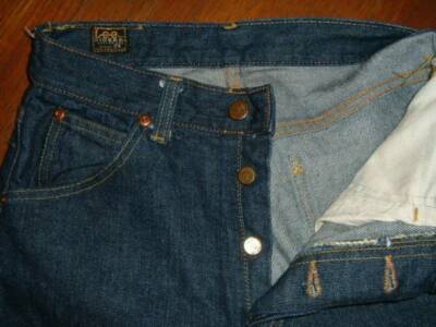 Vintage 1960s Lee Riders 101B One wash Denim 5pocket Pants Vintage 1960s Lee Riders 101B One wash Denim 5pocket Pants