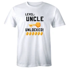 Level Uncle Unlocked Men's Shirt Surprise Announcement Uncle To Be Gift for Him