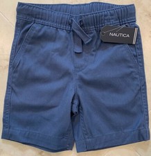 New w/Tags NAUTICA Indigo/Blue Boy's Shorts Size 4 Elastic Waist MSRP: 34.50