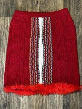 vintage coogi sweater Skirt Red skirt xl