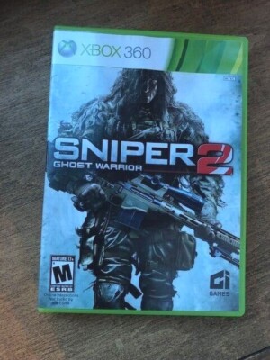 SNIPER: GHOST WARRIOR 2 GAME FOR MICROSOFT XBOX 360, GAME DISC, CASE, MANUAL