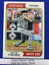 2023 #352 Nate Fisher Topps Heritage Baseball RC Chicago White Sox