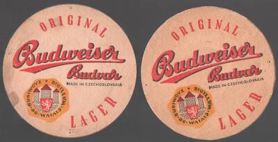 uralter Bierdeckel Budweiser Budvar CSSR *DA280