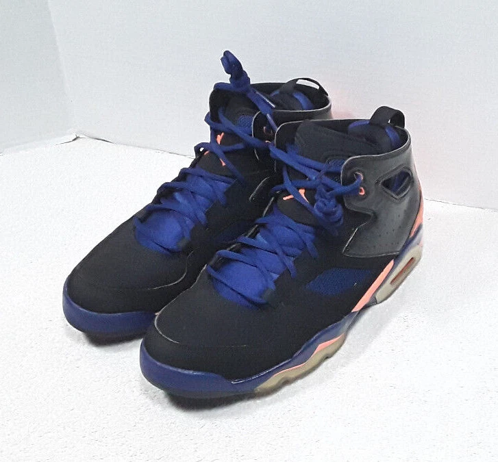 Nike Jordan Flight Club '91 Zapato de Baloncesto Zapatilla Negro Azul 555475-046 Hombres 9 Foto 3 de 4
