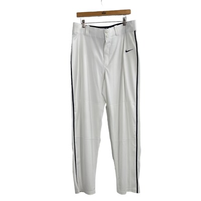 Nike Dri-Fit Swingman White Straight Leg Baseball Pants Mens Size