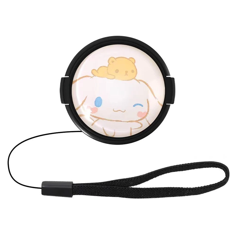 Tapas de lentes con patrón de dibujos animados compatibles con Canon Nikon Sony Fujifilm Ricoh Foto 2 de 4