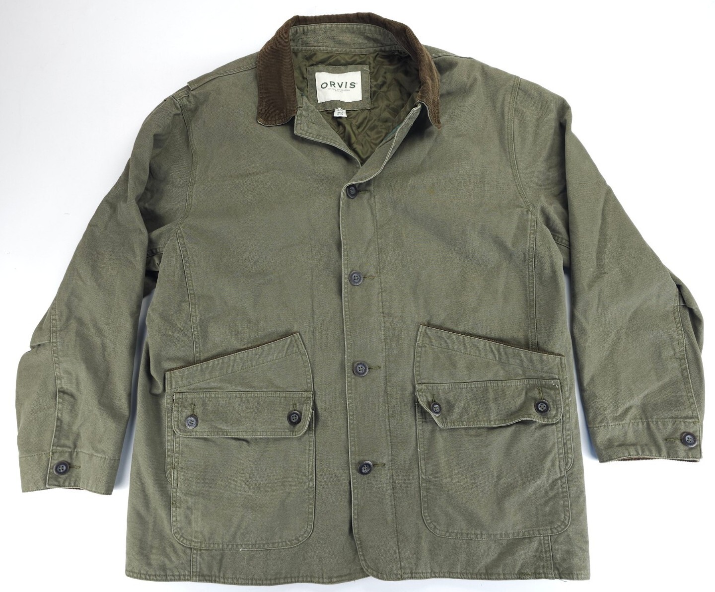 Orvis Green Quilt Lined Outdoor Field Barn Chore Work… Gem