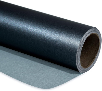 Black Matte Wrapping Paper - Solid Color Pearly - lustre Paper Perfect for We...